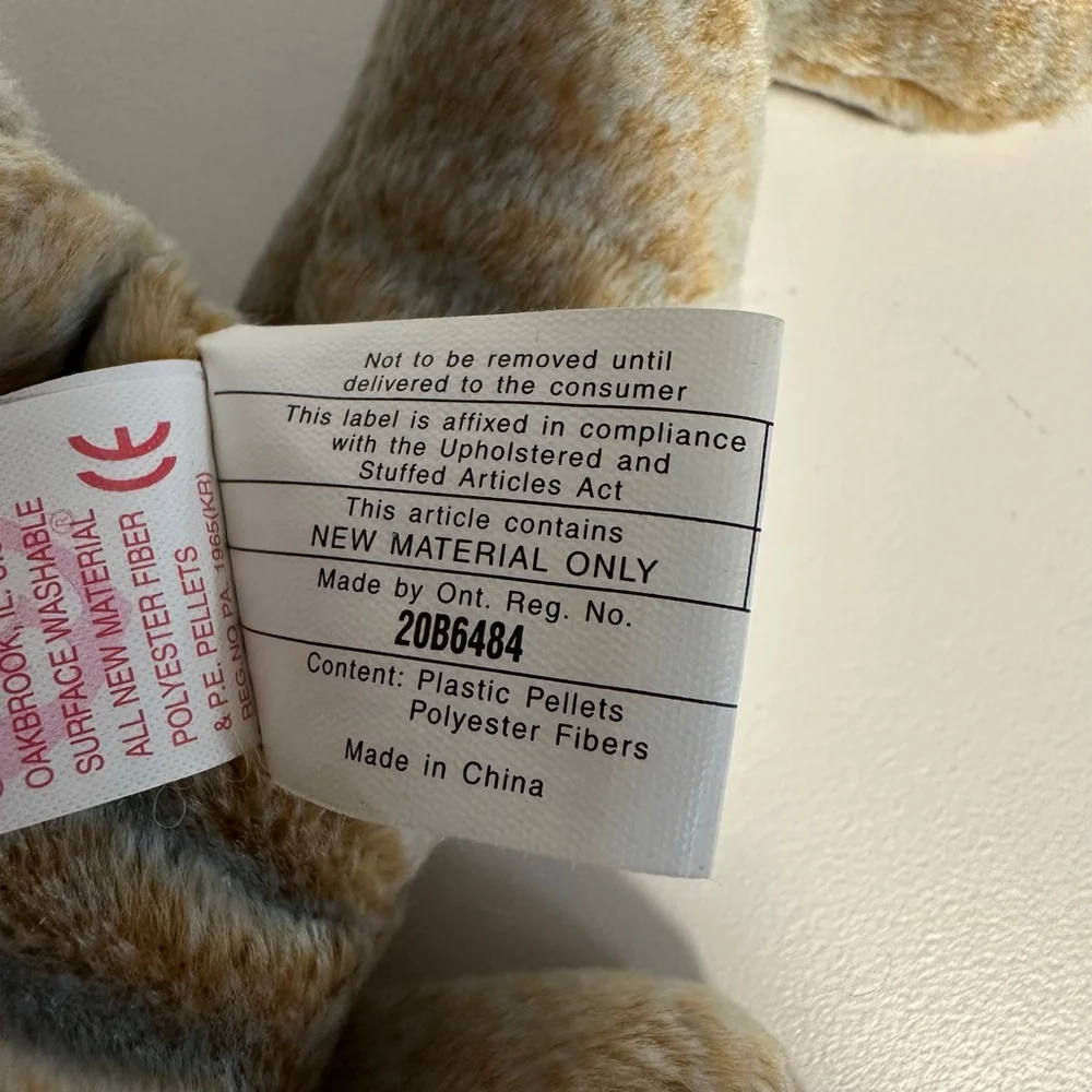 Ty Beanie Baby 1999 Signature Bear Plush Toy Gold Mint Canadian Tush Tag NWT NEW